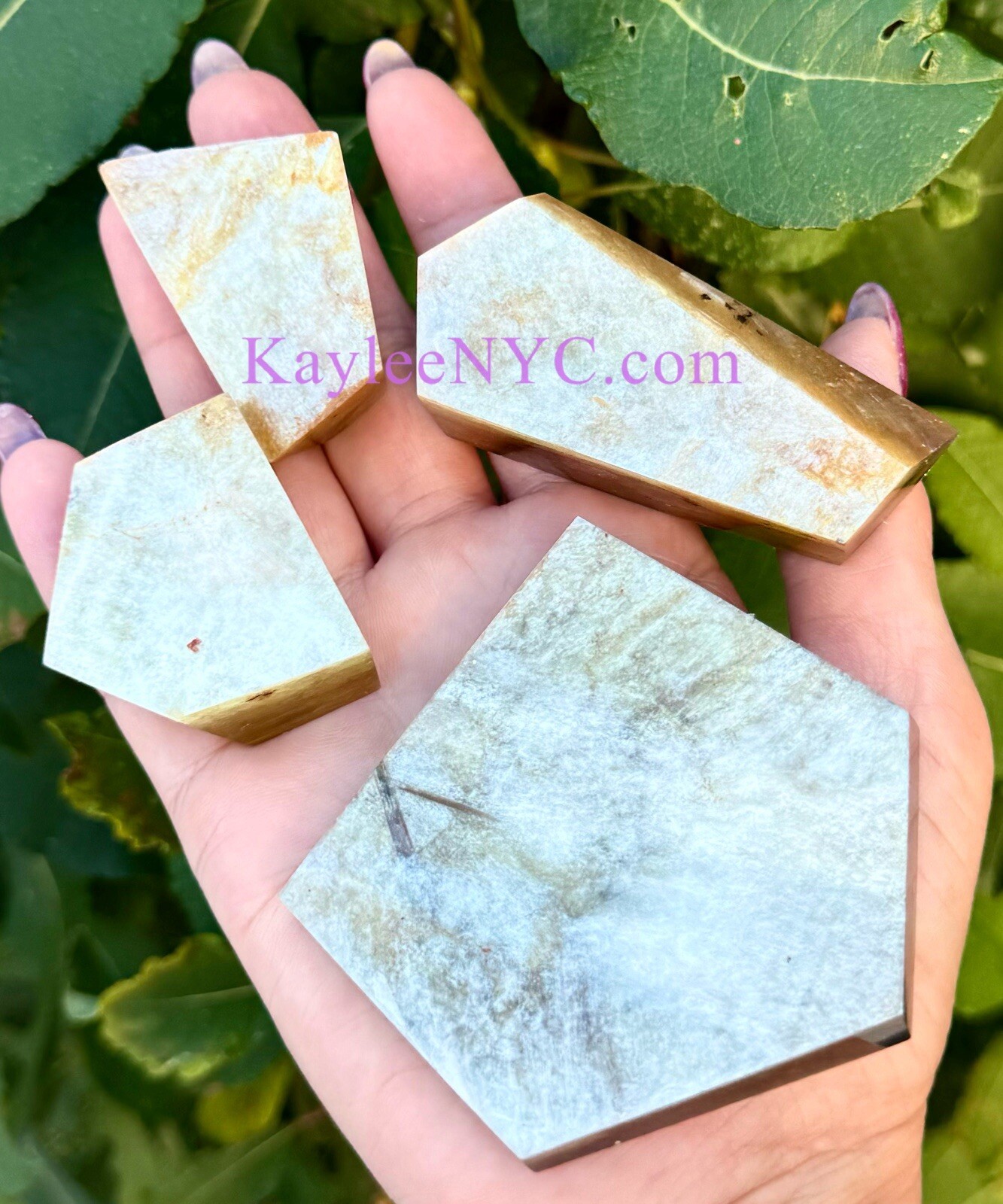 Wholesale Lot 1 Lb Natural Muscovite Golden Mica Lepidolite Freeform Slab