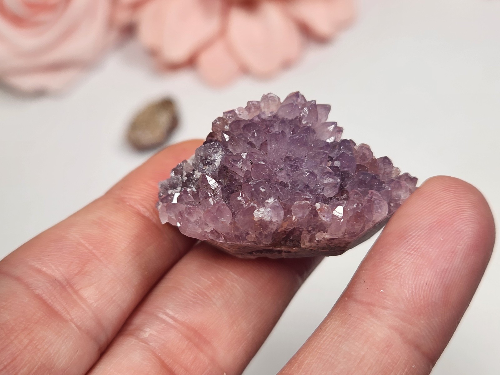 Turkish Amethyst ALACAM mine Turkey Druzy Crystal Cluster Lot 56g Total WT F