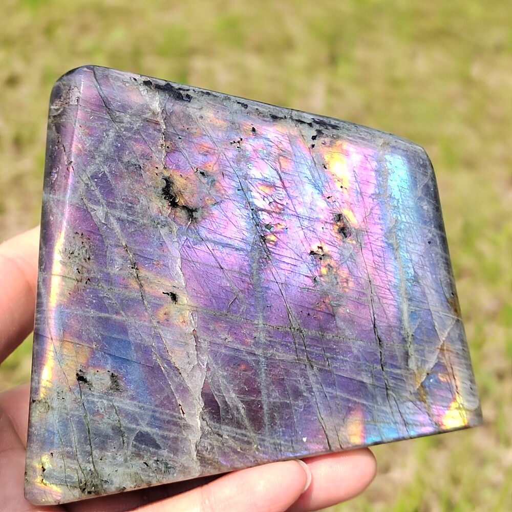AAA+Natural Labradorite Quartz Crystal Spectrolite Mineral Specimen Healing 694g