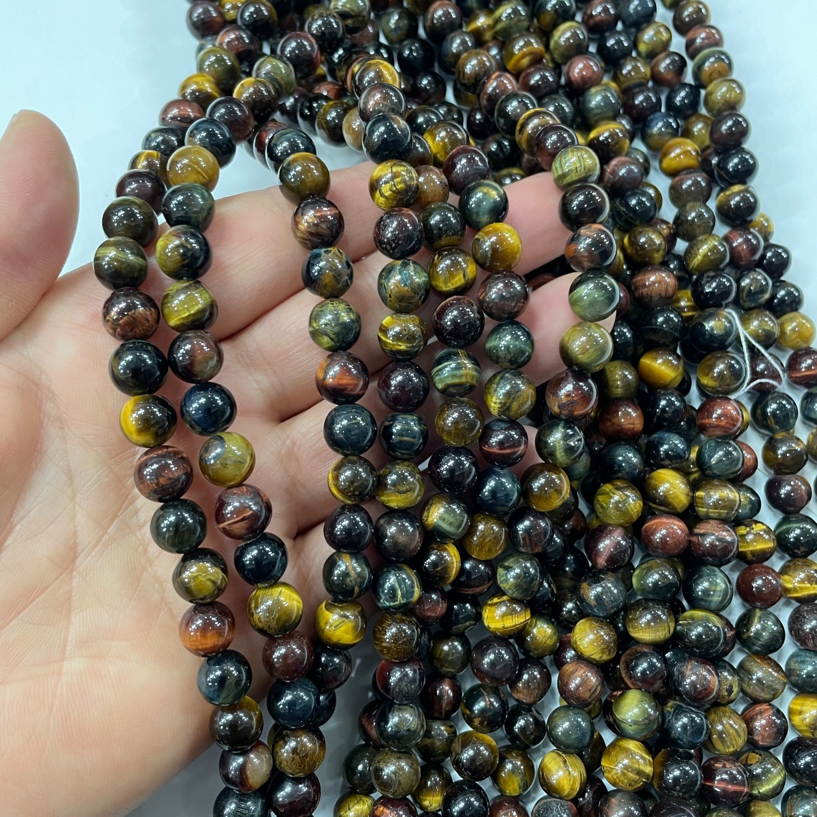 8mm agate round bead crystal string, 1 strand b16