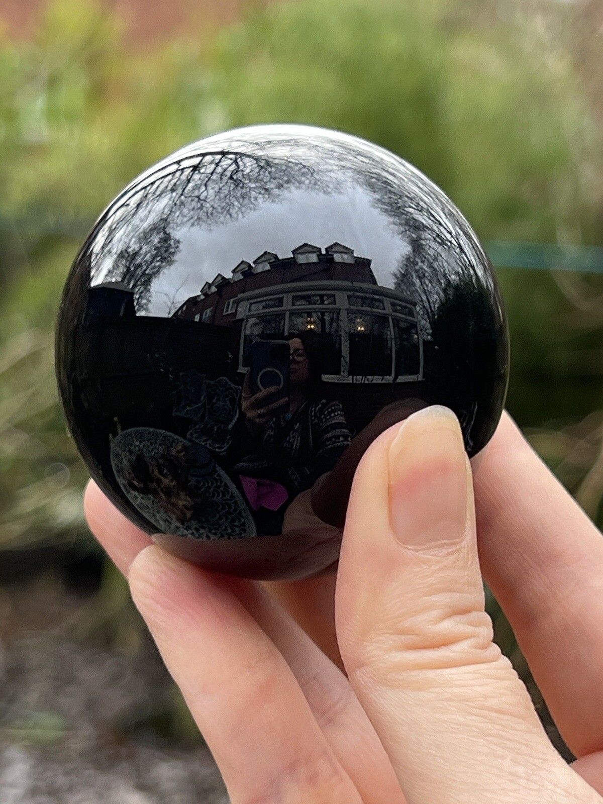Black Obsidian Crystal Ball Large AAA+ Powerful / Creative / Protective 60mm
