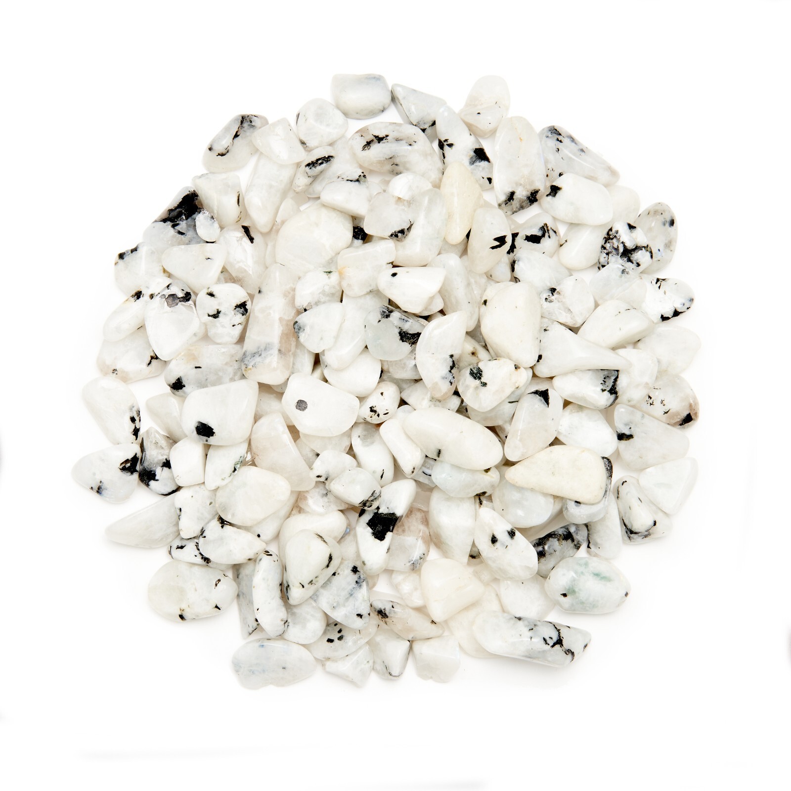 3/4 lb Tumbled Rainbow Moonstone Gemstone Small Crystals Bulk Stones Gems Rocks