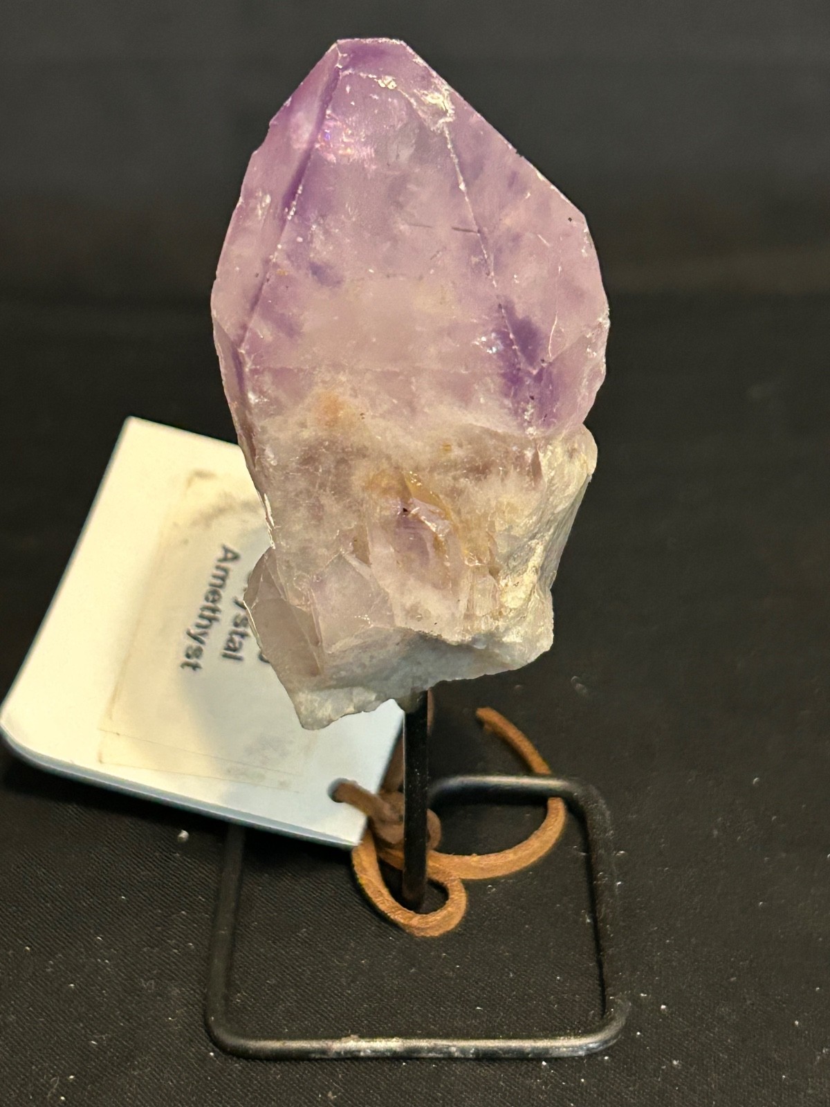 Amethyst Formation on Metal Stand 3″ x 1.5″ x 1.5″