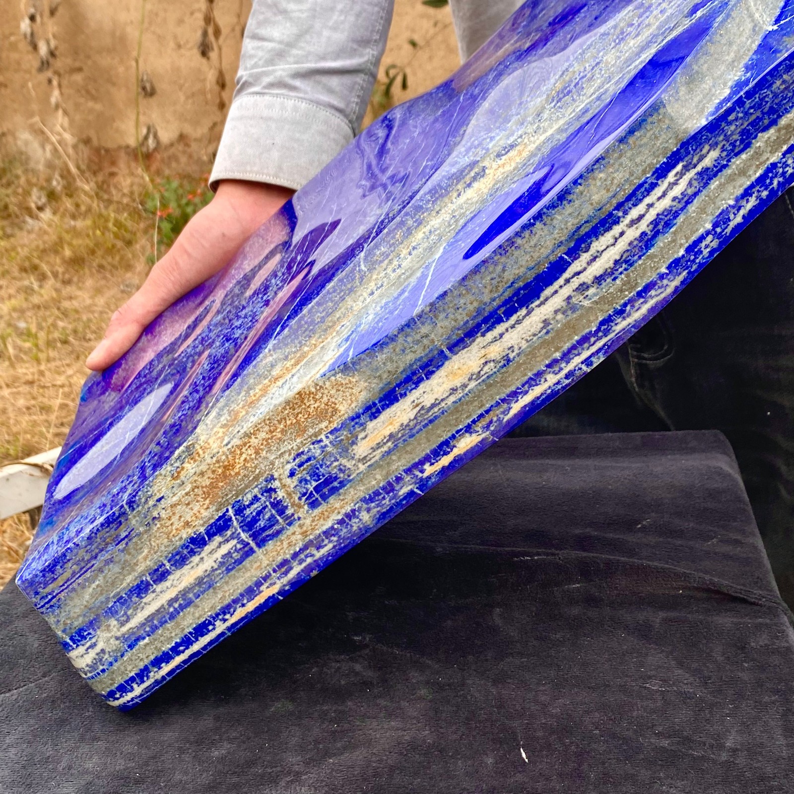 61.61LB Lapis Lazuli Freeform Polished Rough Tumble Healing Crystal Specimen Sto
