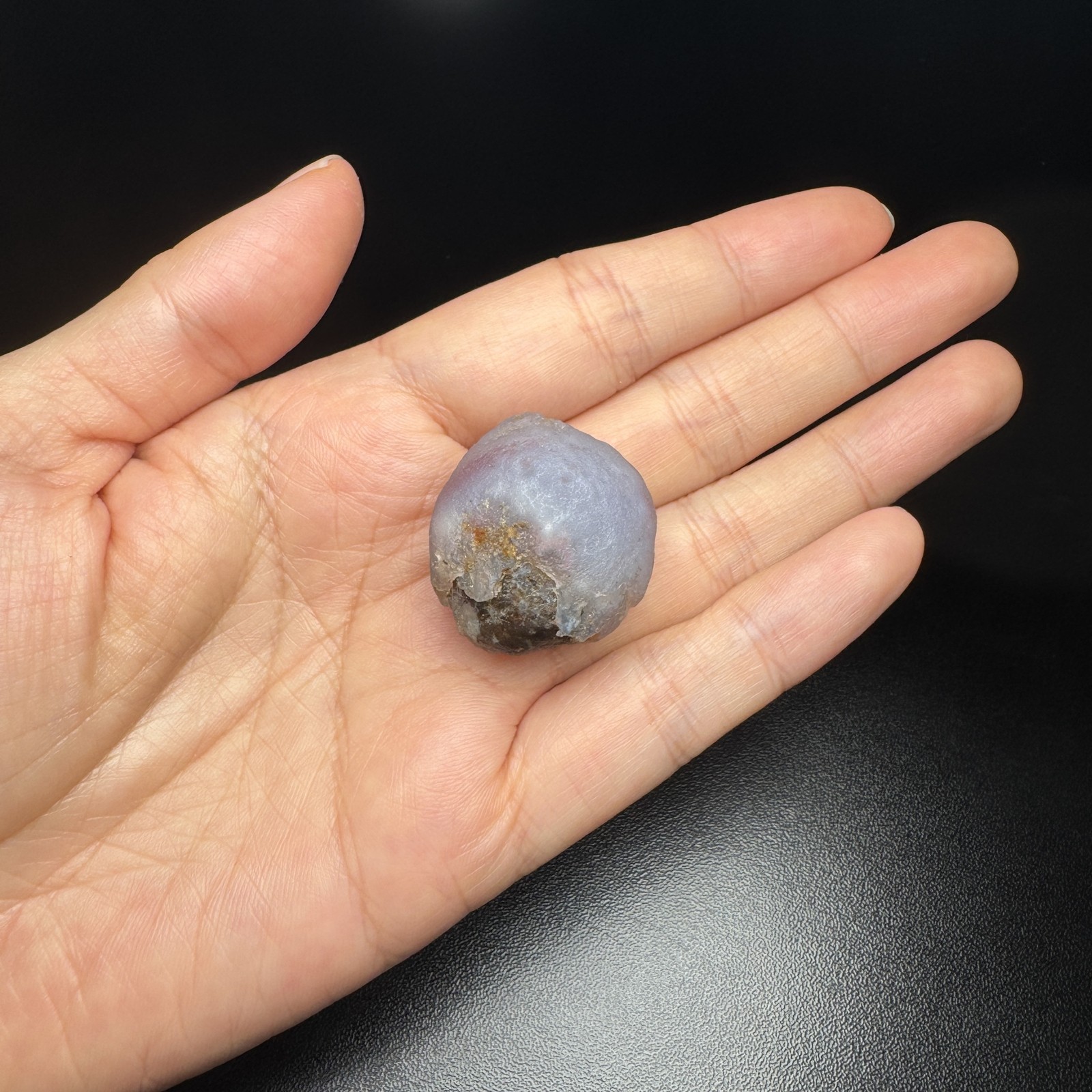 2.8cm/22g Natural Alxa Gobi Candy Agate Ice Crust & Pink Eyes #6619