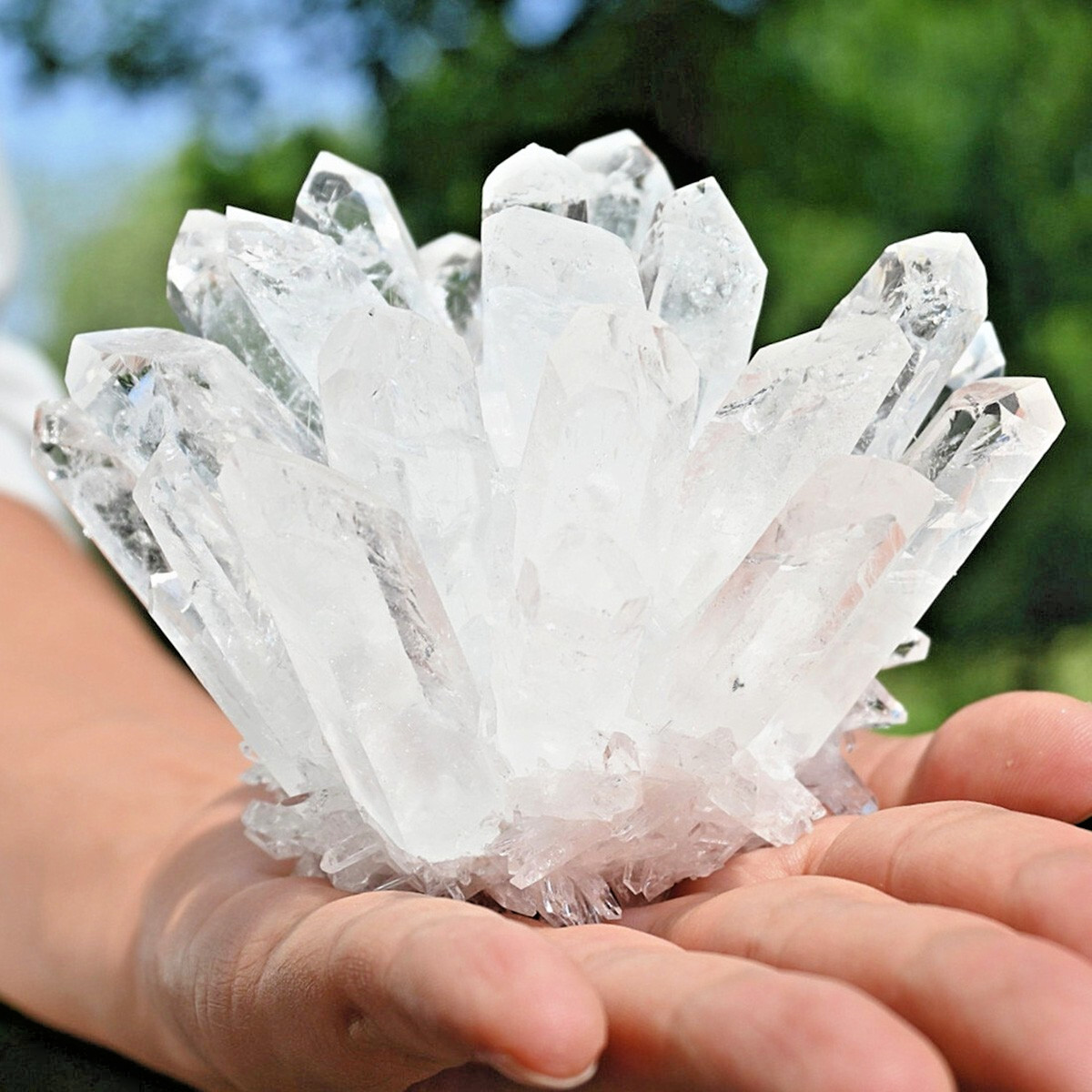 200g+ Rare Large Raw Clear Quartz Crystal Cluster Quartz Mineral Specimens Decor