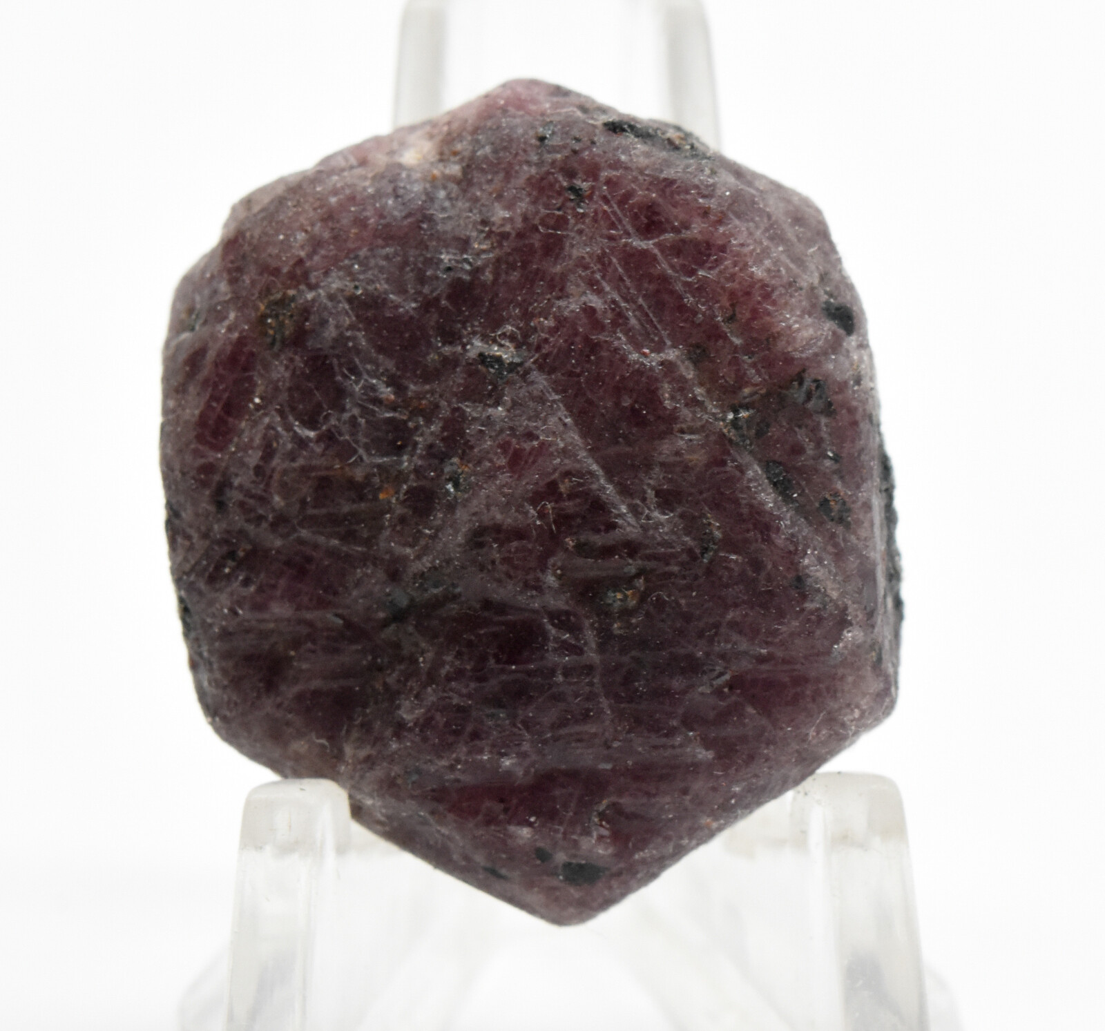 27mm Purple Ruby Slice Natural Corundum Gemstone Crystal Mineral Slab Madagascar