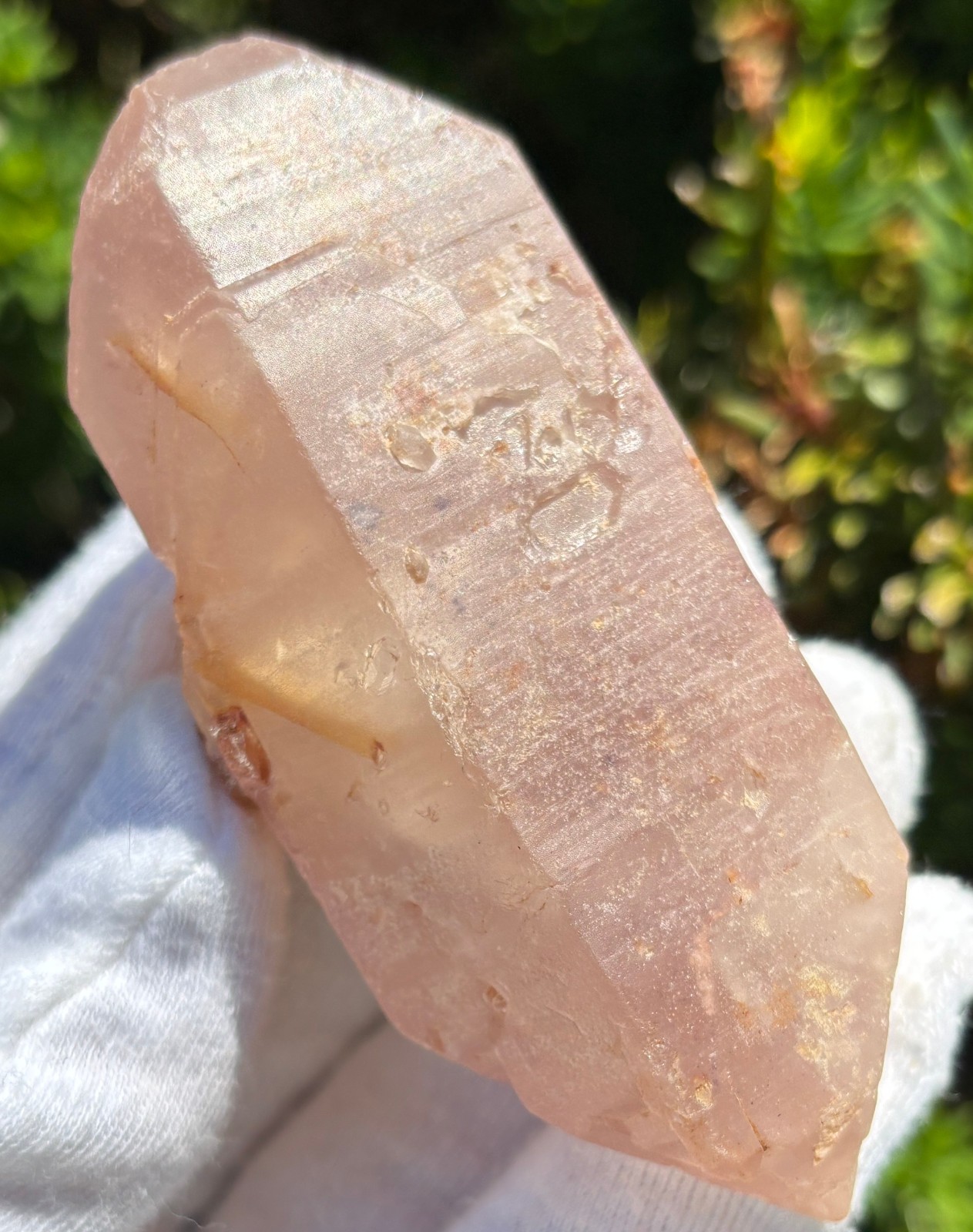 USA SALE *SEE VIDEO* 129g 3.39″ RARE LITHIUM DT QUARTZ POINT DOUBLE TERMINATED