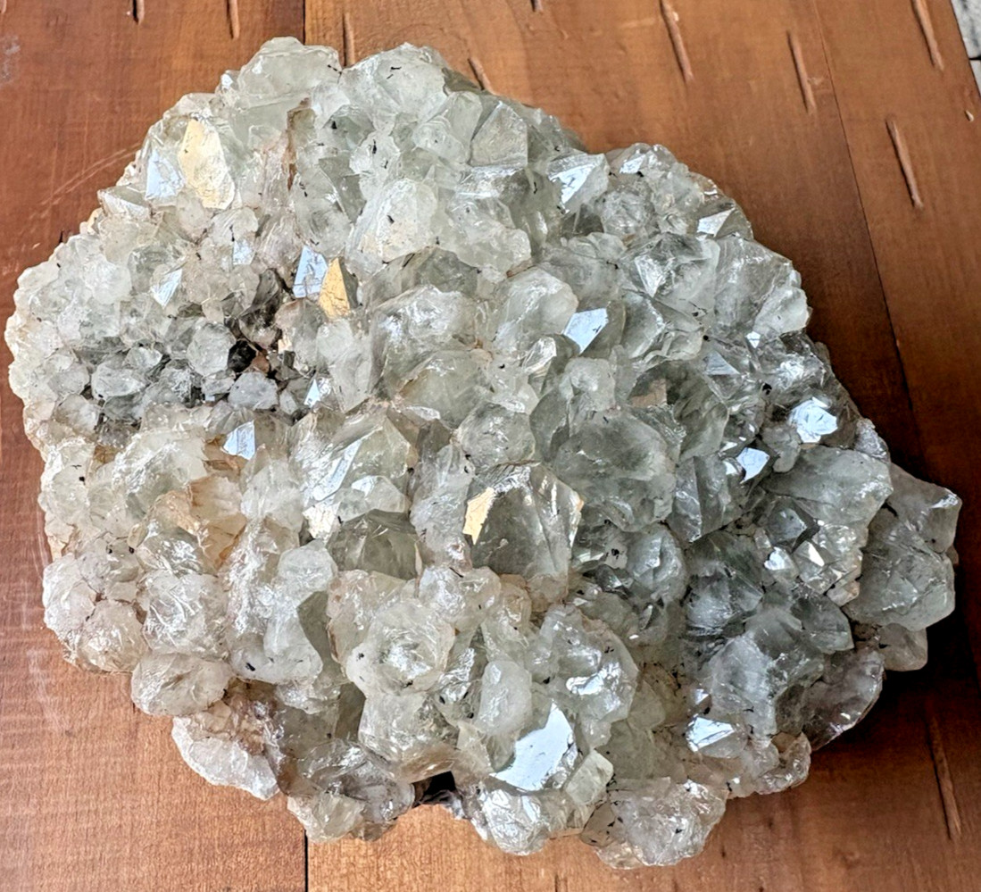 Large 4.3 lb Natural Smoky Quartz Crystal Cluster Druzy Multiple Points