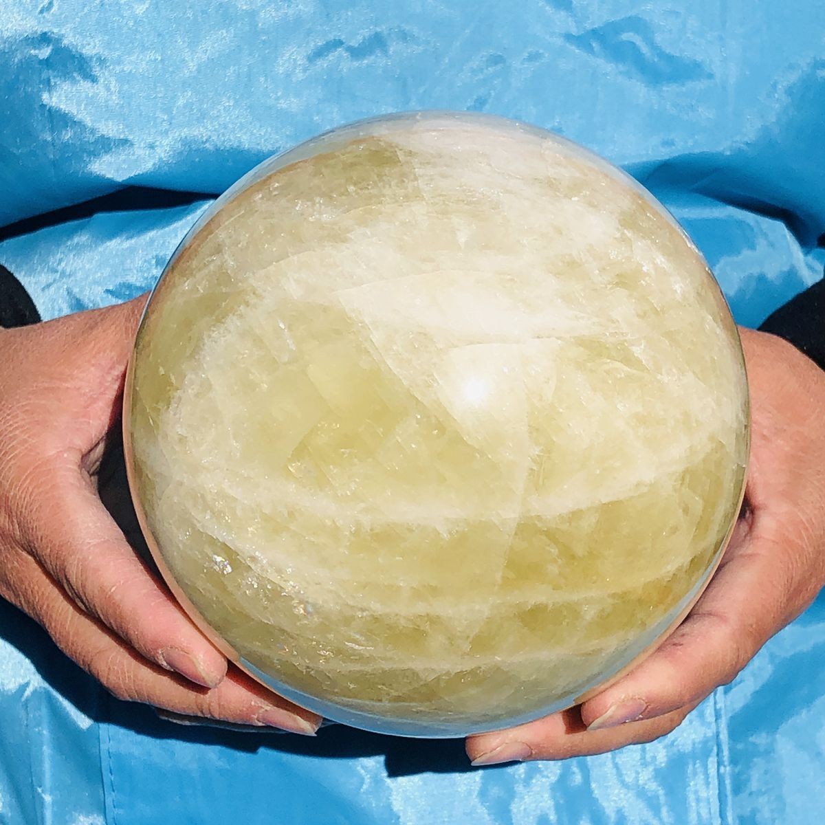 7.92LB Natural Yellow Crystal Ball Quartz Yellow Crystal Ball Healing