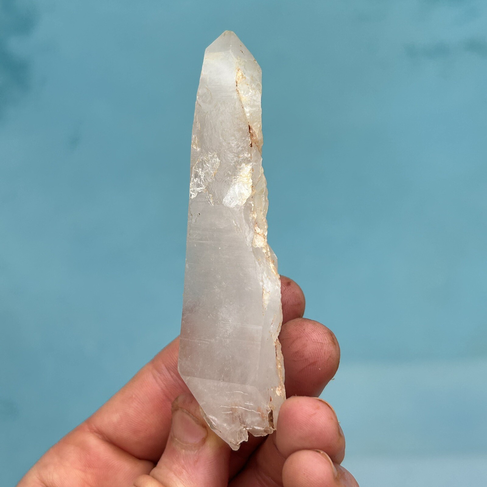 Large Quartz Crystal Point Clear Quartz Arrow Head Shape Rare Arkansas