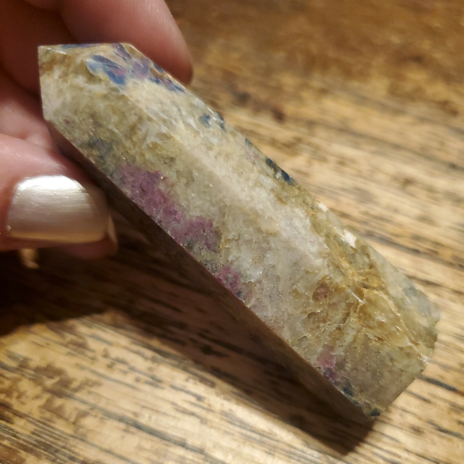 Ruby in Kyanite Crystal Tower Point 3.01in tall, 74g