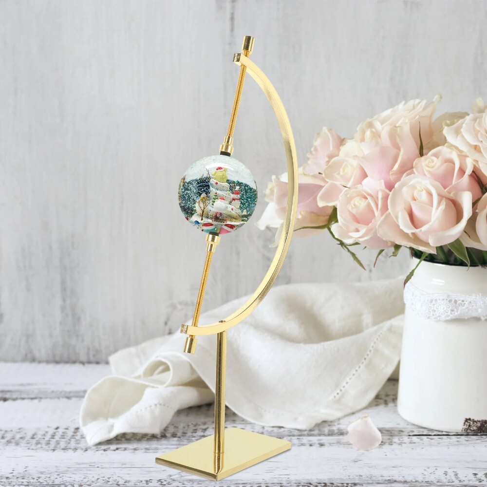 Ball Stand Caliper Display Adjustable Sphere Holder Crystal Bracket Shelf Decor