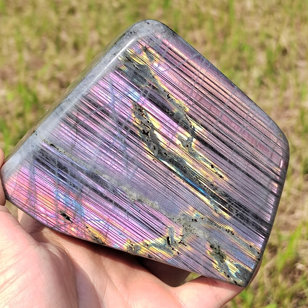 AAA+Natural Labradorite Quartz Crystal Spectrolite Mineral Specimen Healing 782g