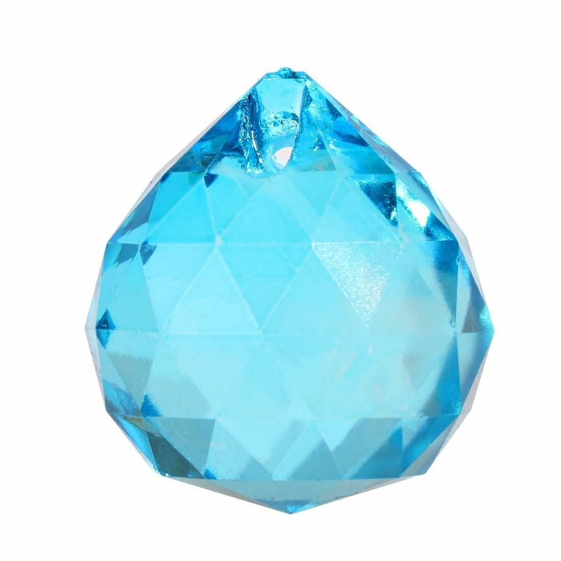 50mm Faceted Glass Crystal Ball Prism Pendant Suncatcher Feng Shui 50 mm