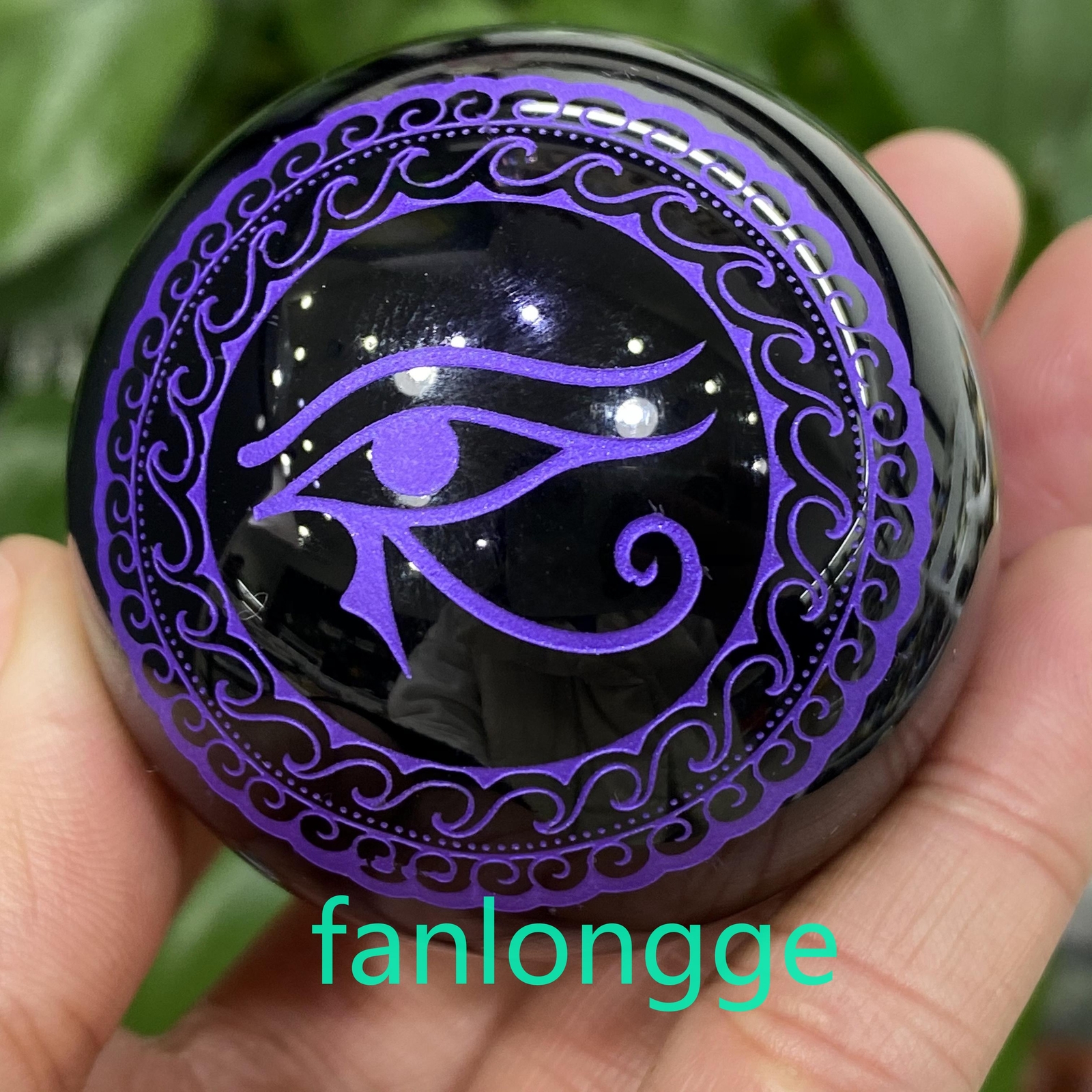 1pc Natural Obsidian ball rainbow quartz crystal sphere gem reiki healing 50mm