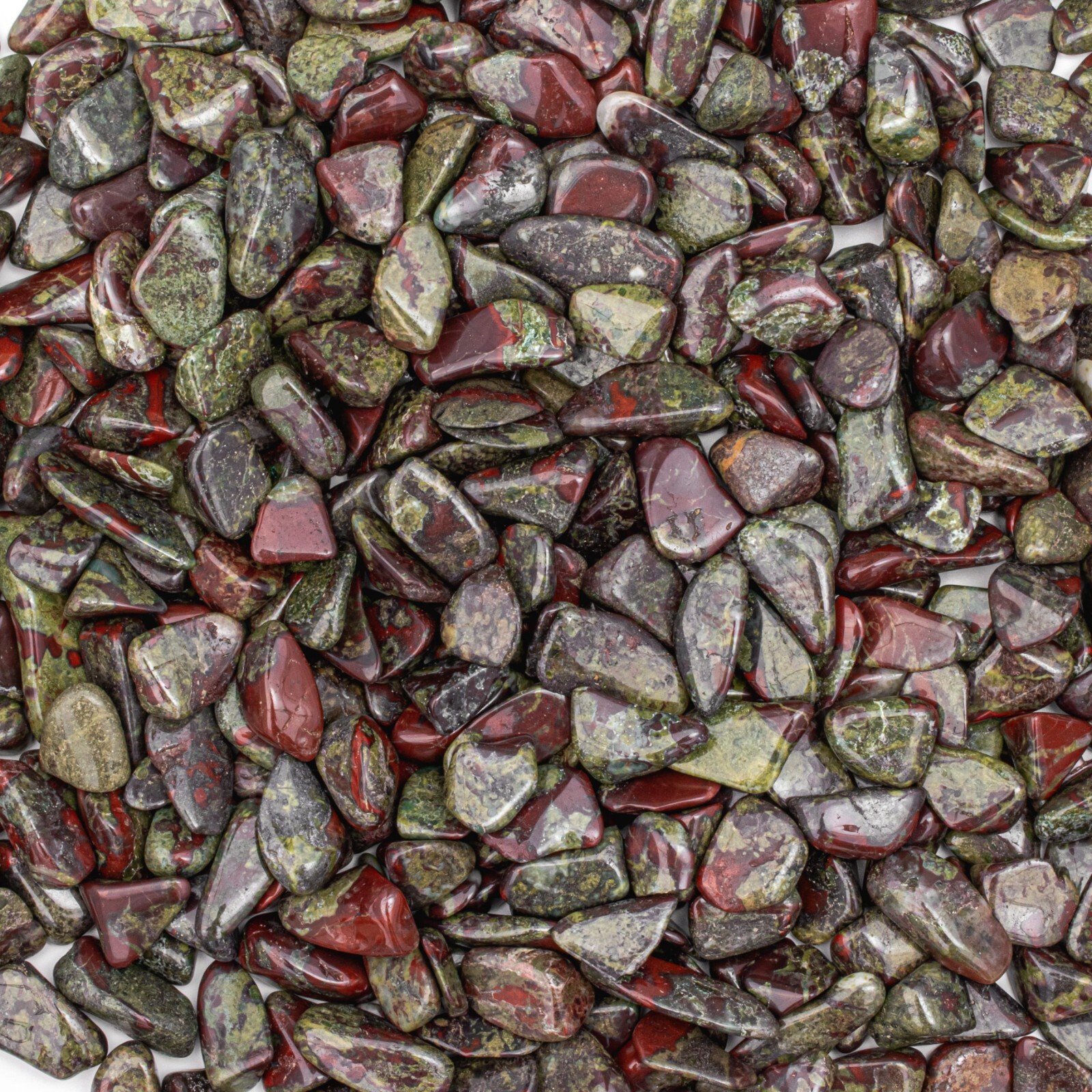 50g Tumbled Dragons Blood Jasper Gemstone Crystals 15-20 Stones Bulk Gems Rocks