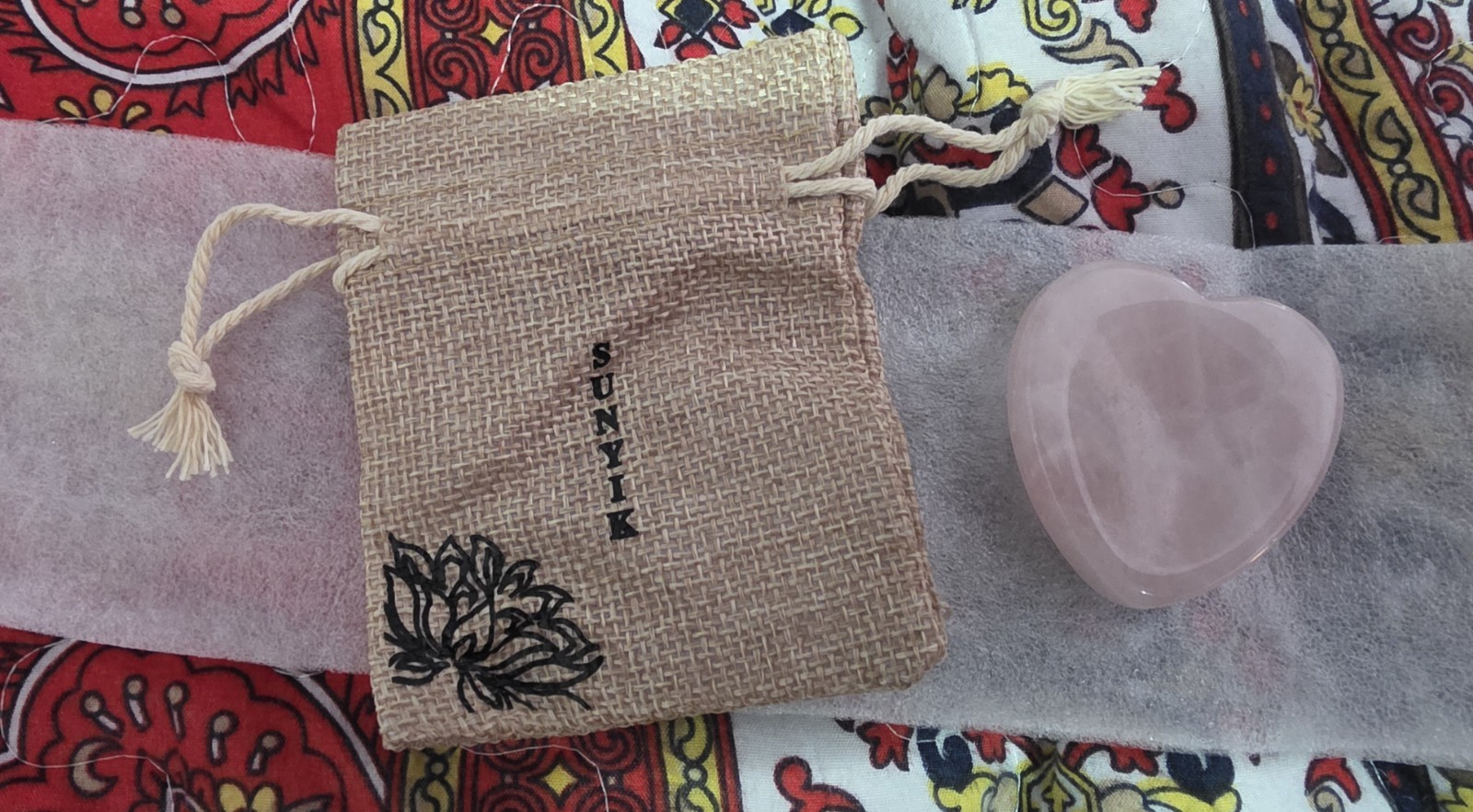 SUNYIK Heart Shaped Rose Quartz Thumb Worry Stone, Polished Healing Palm Pocket