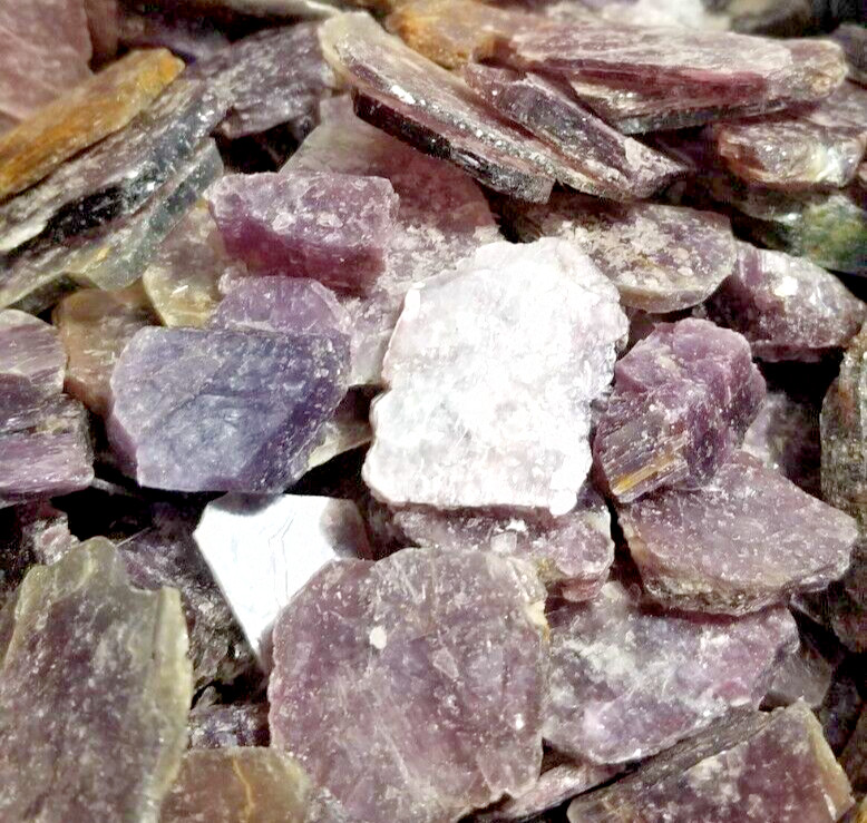 1 lb Lepidolite Lavender Purple Mica Lithium Natural Crystal Specimen