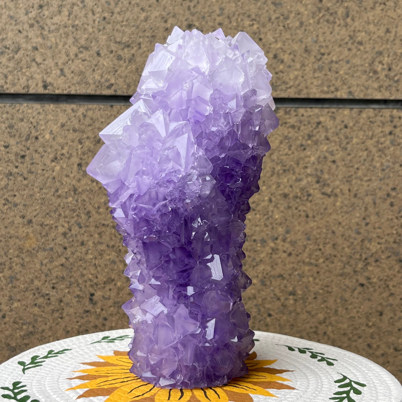 6.2 lb Alum Crystal Cluster Spike Point Tower Mineral Stone Decor Gift