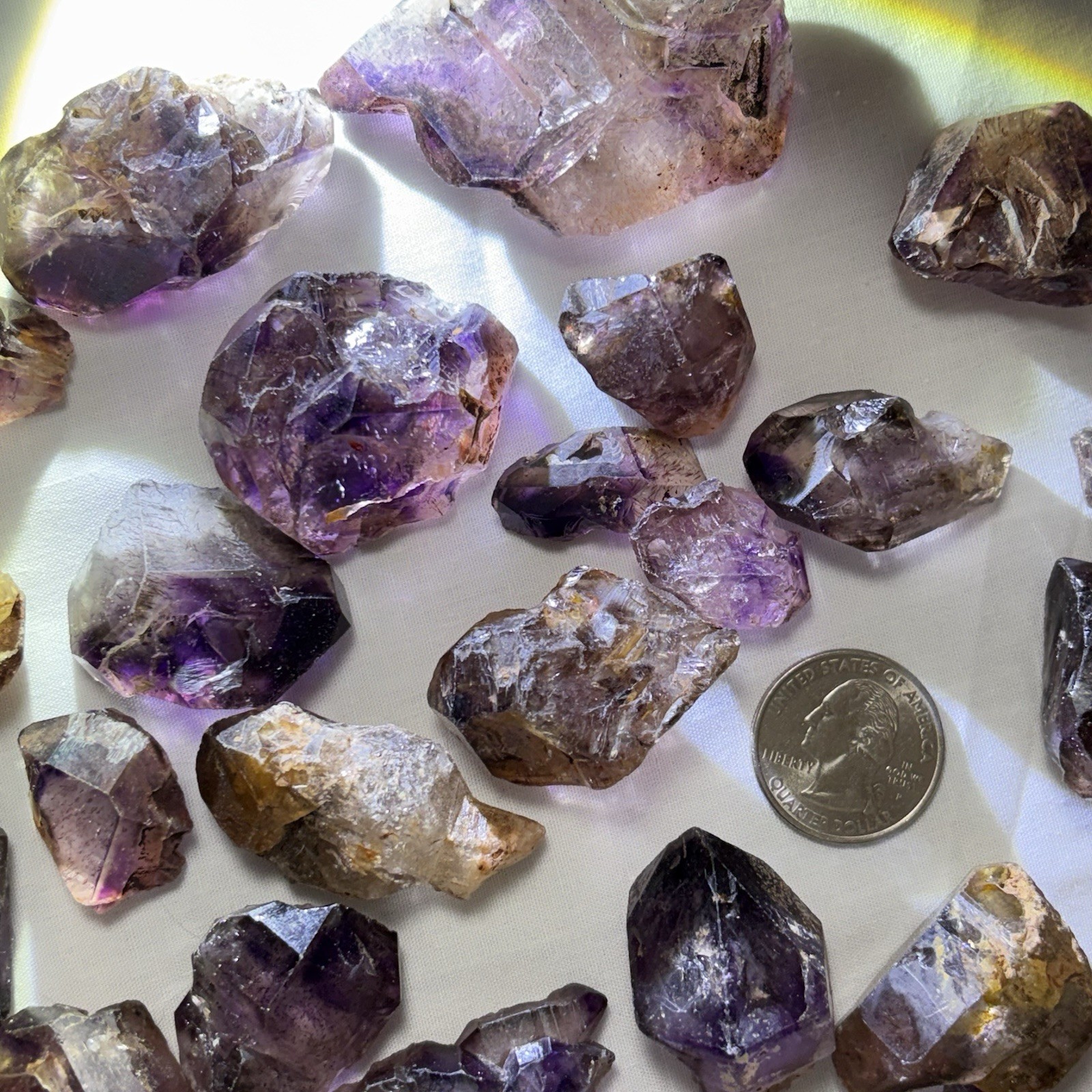 3 to 5Pcs Super Seven Quartz Melody Stone Raw Mineral Healer Master Sacred Reiki