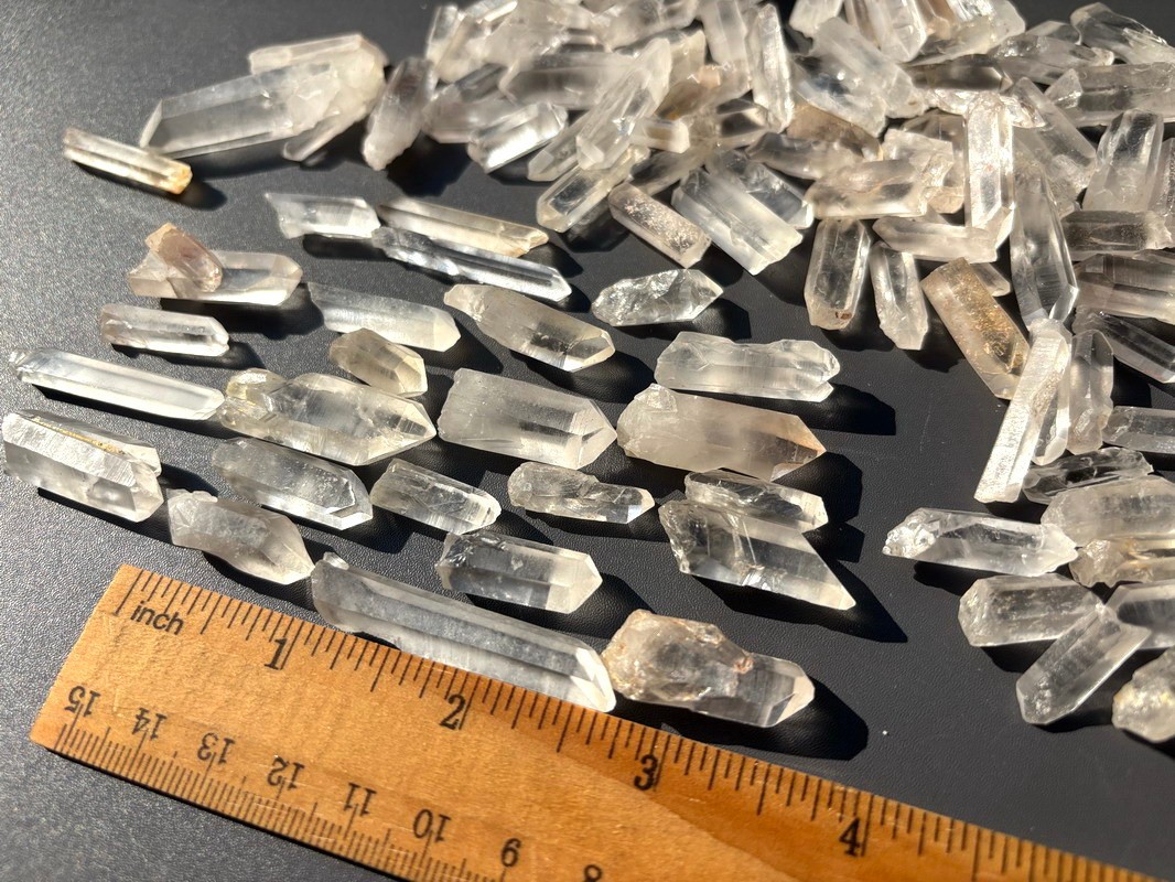 30 pcs Lemurian Fine Clear Quartz Crystal Points Rough Specimen Gems