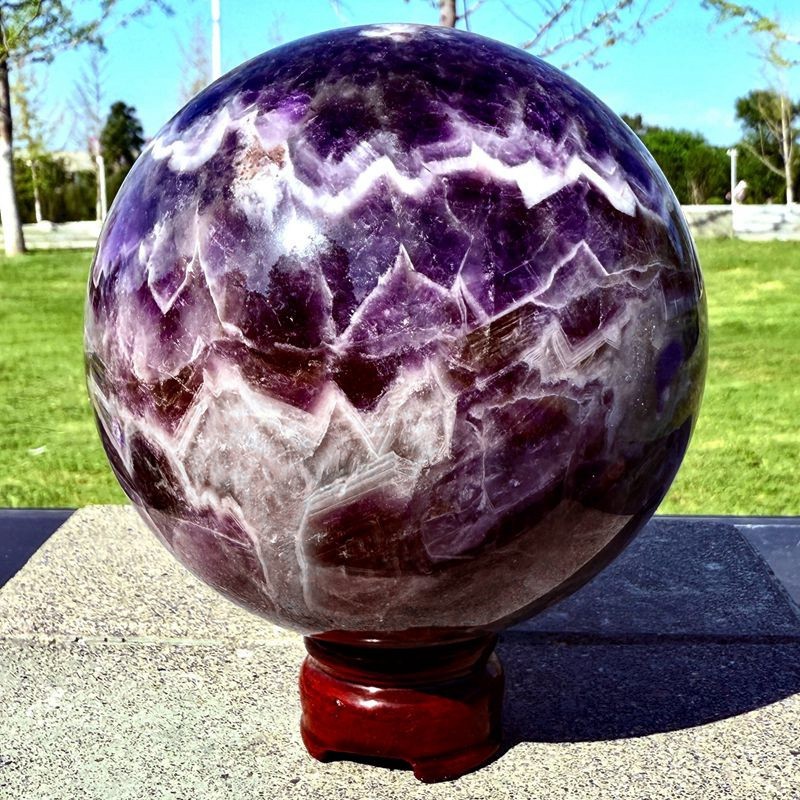 3.92LB Natural Dreamy Purple Crystal Ball – Quartz Crystal Energy Sphere