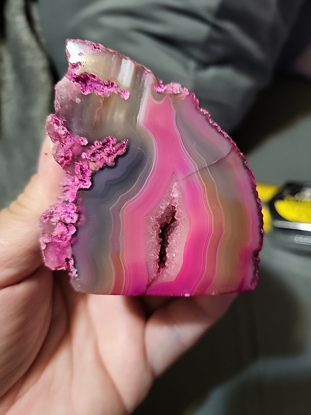 Pink Quartz Rock, 3 Inches Long And 2 1/2 Inches Wide