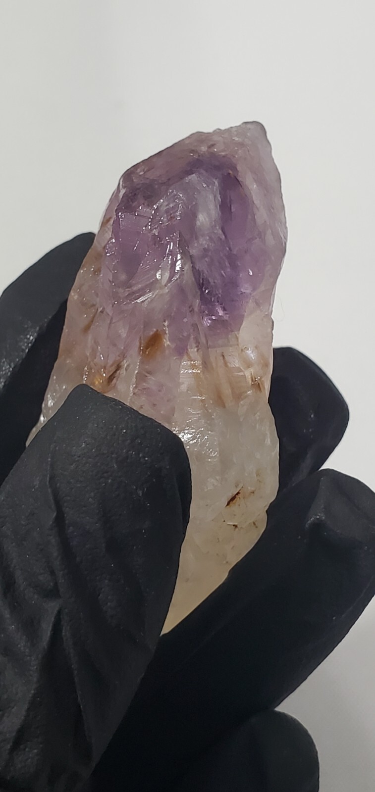 Amethyst & Quartz Cluster Point , Zimbabwe 46g