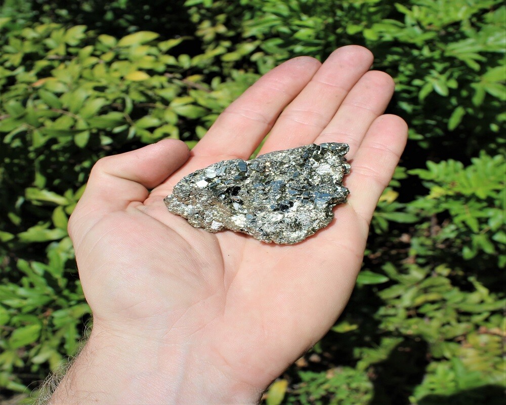 Rough Natural Pyrite Piece: 1 LARGE (3 – 4 oz) (Raw Crystal Rock, Fool’s Gold)