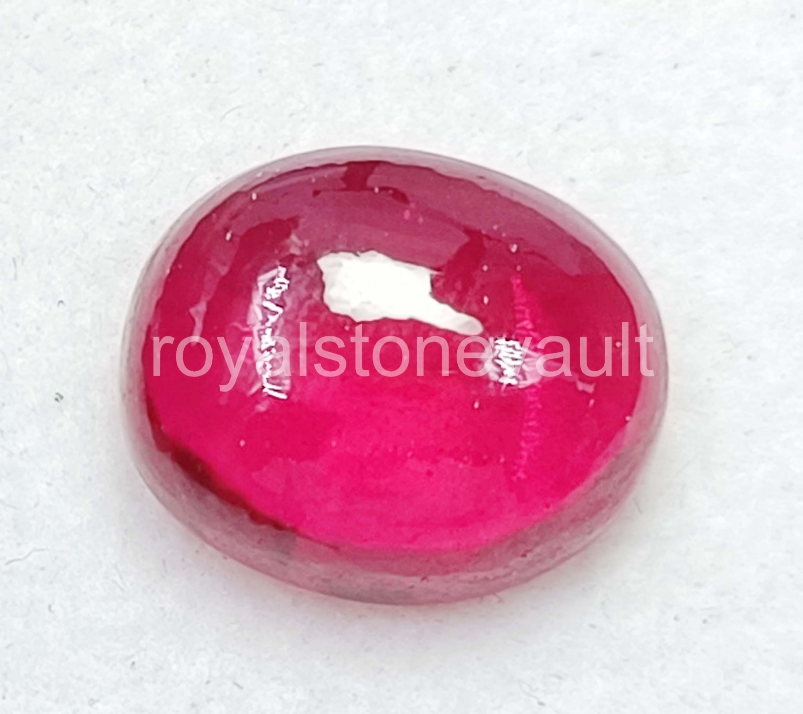 12.40 Ct Natural Red Ruby Cabochon Shape IGL Certified Loose Gemstone 5AOR