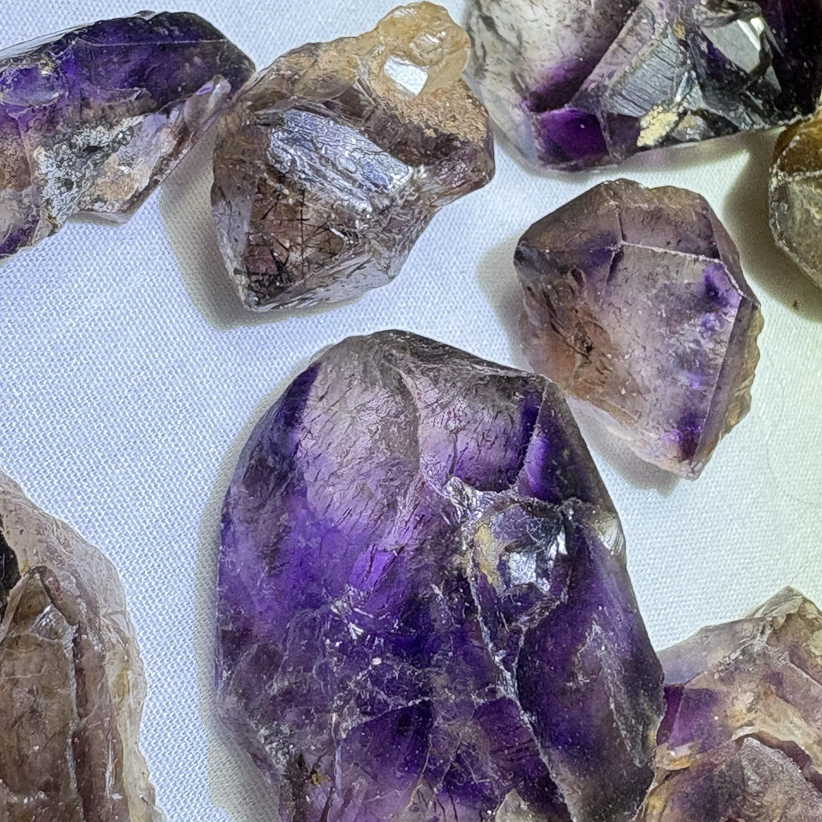 3 to 5Pcs Super Seven Quartz Melody Stone Raw Mineral Healer Master Sacred Reiki