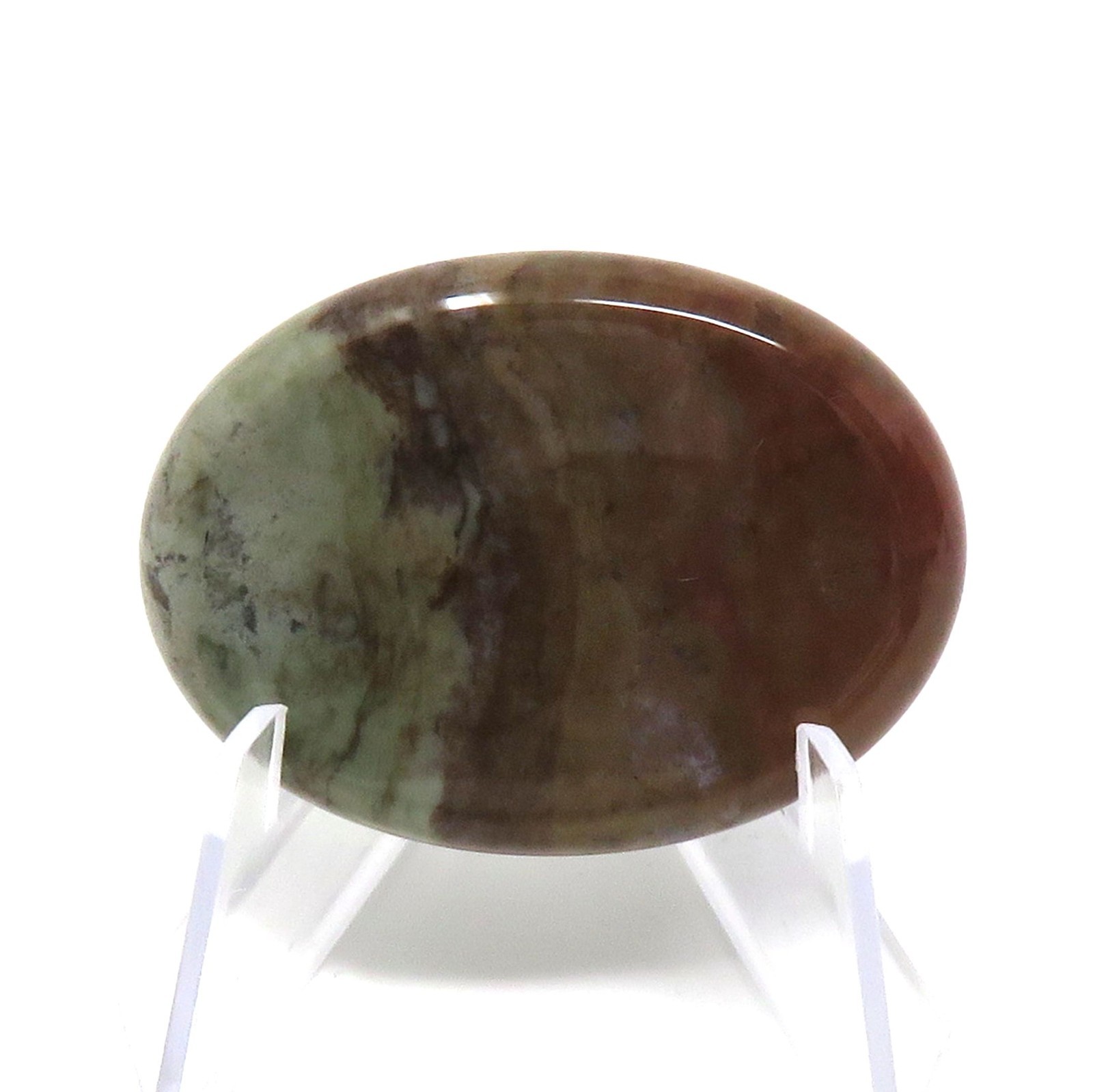 Indian Agate Worry Stone #1348 – 40mm x 30mm or 1.5″ x 1″ – 6mm Thick – Pocket
