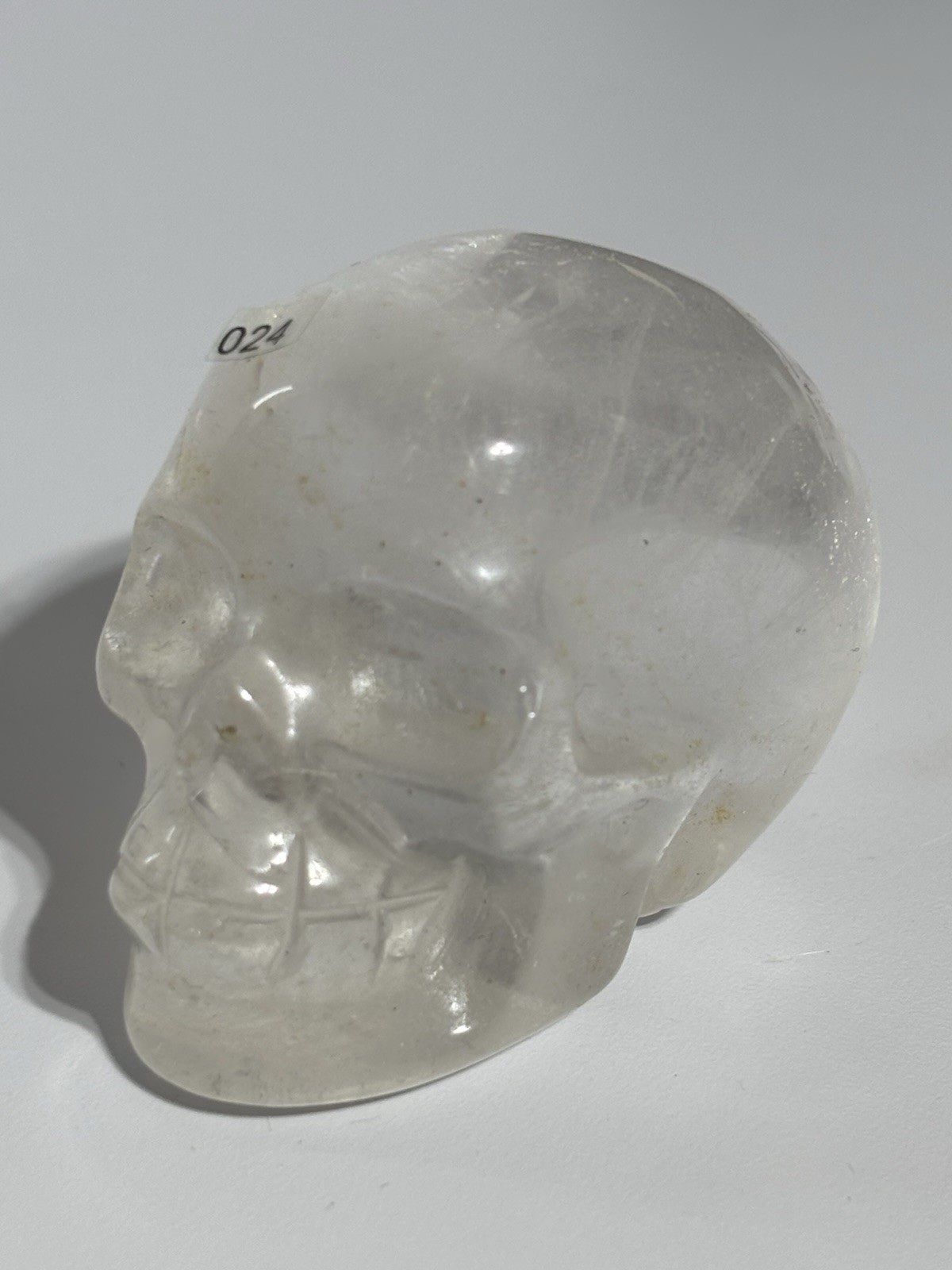 Large 247g | 65mm Natural Clear Quartz Crystal Skull Beautifully Carved Specimen