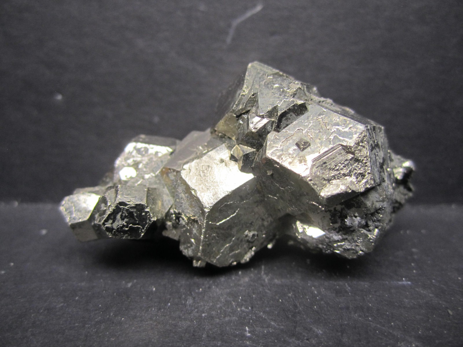 Franckeite on Pyrite, Poopo, Bolivia #7