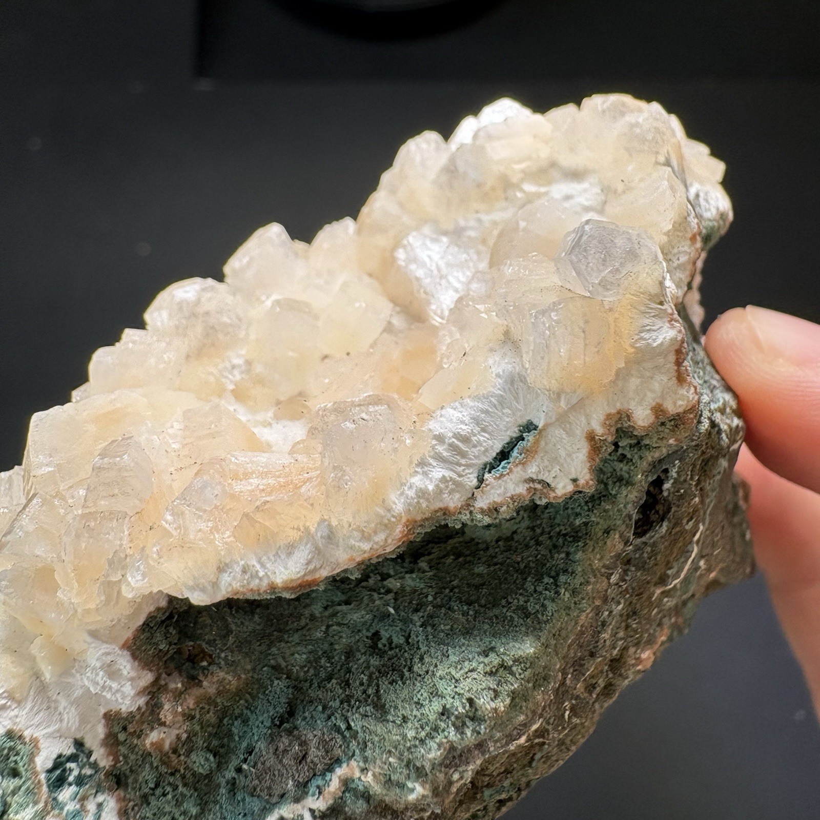Natural Yellow Stilbite Cluster on Matrix India Mineral Specimen D27