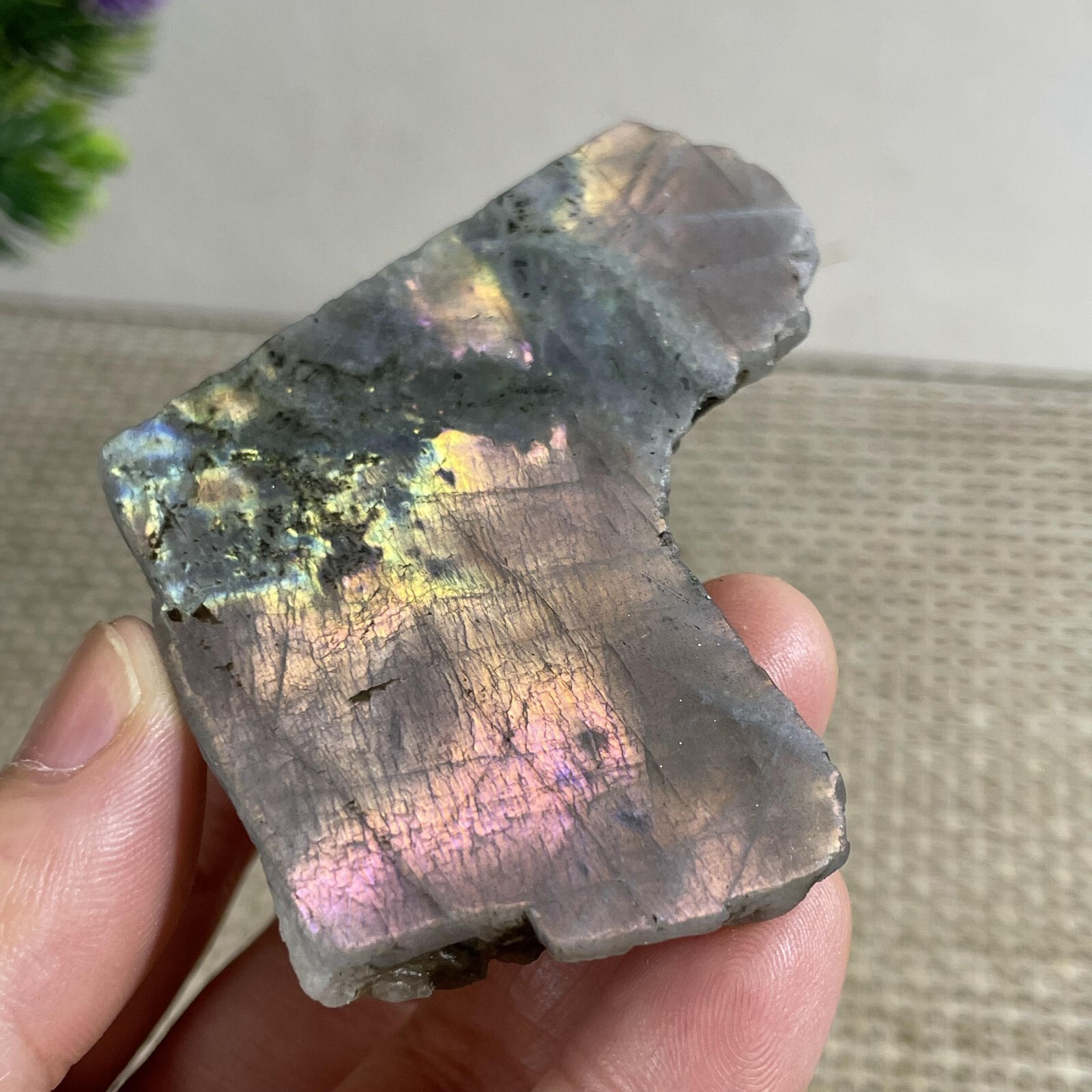 70g Top Labradorite Crystal Stone Natural Rough Mineral Specimen Healing