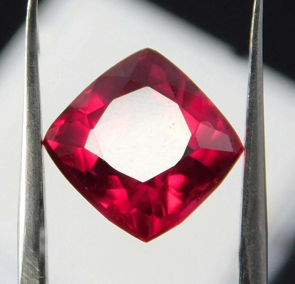 10.40 Ct Certified Natural Cushion Cut Blood Pigeon Red Ruby Loose Gemstone