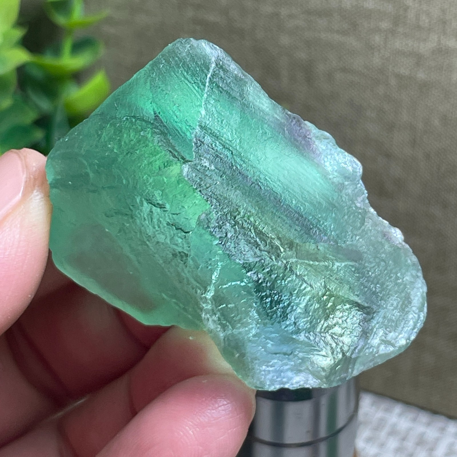 Raw Fluorite Crystals – rainbow – Rough Stone Natural Gemstone 67g E5944