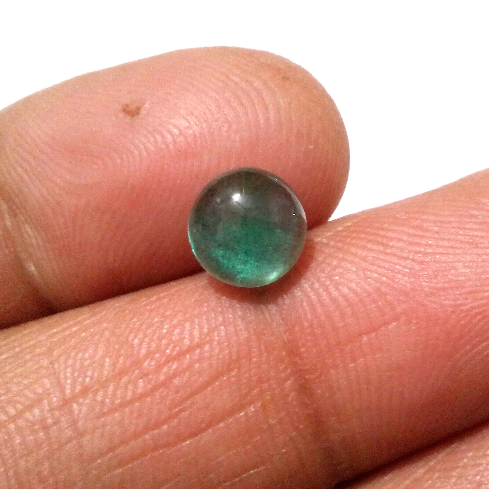 Attractive Zambian Emerald Cabochon Round Shape 1.85 Crt Green Loose Gemstone