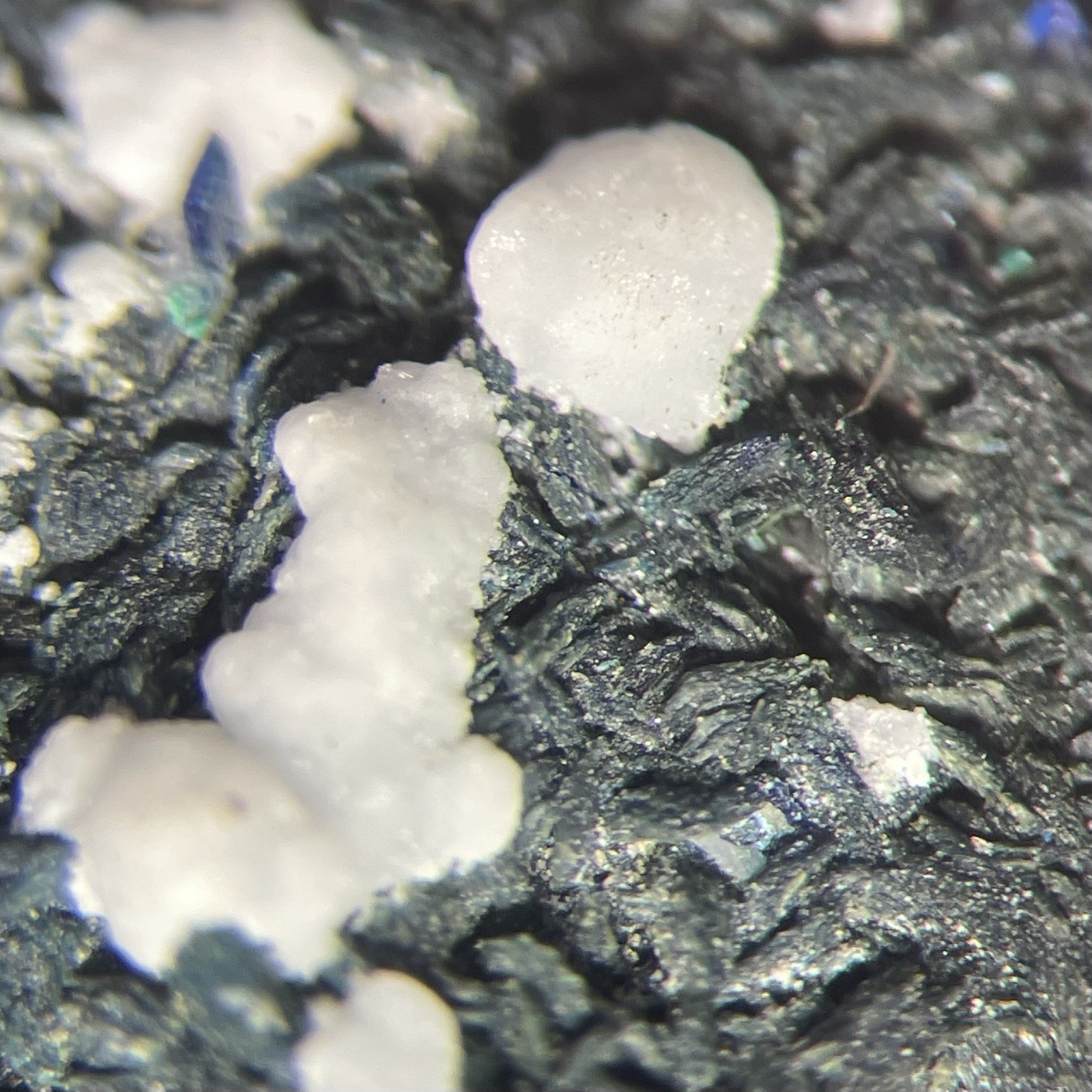 Azurite W/ Unknown White from Morenci ARIZONA USA