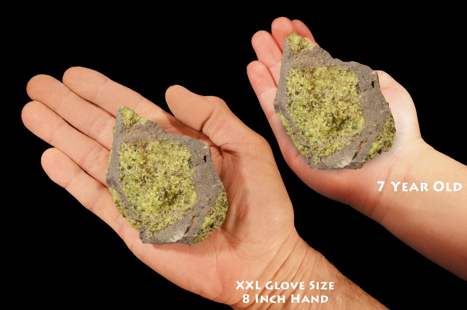 PERIDOT BASALT 3 1/2″ 8-12 Oz Raw Natural Rock Mineral Specimen Healing Crystal