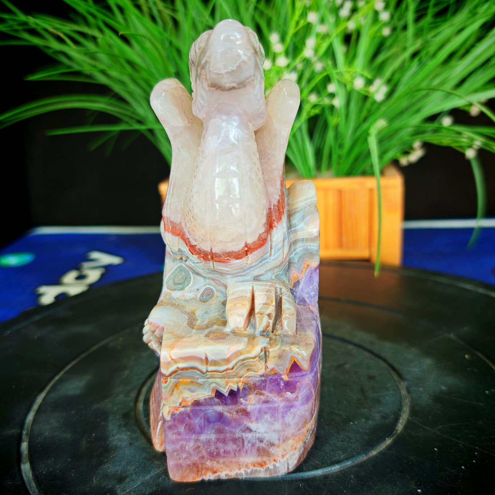 4.62LBTop natural crystal hand carved therapeutic artwork2.10kg
