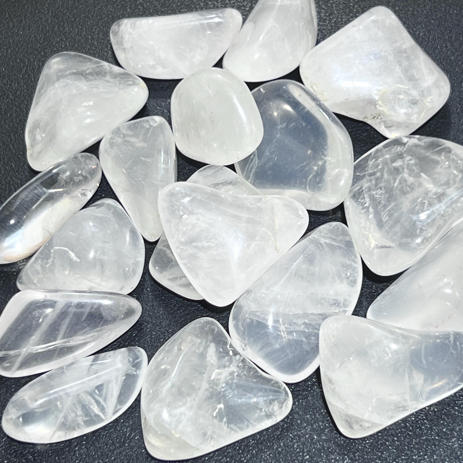 Girasol Moon Quartz Crystal Tumbled (By The Piece Or Pound) Bulk Wholesale