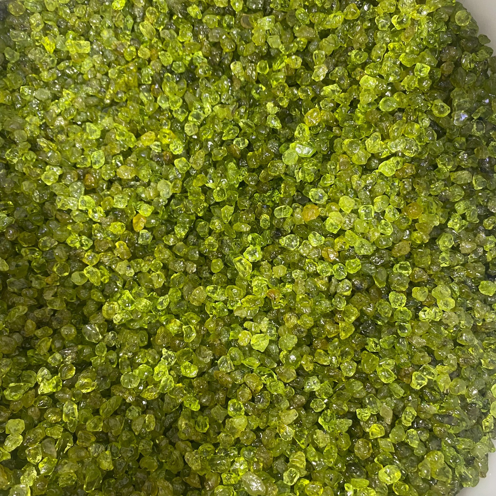 100g Peridot Quartz Crystal Healing Stone Specimen Gravel Tumbled