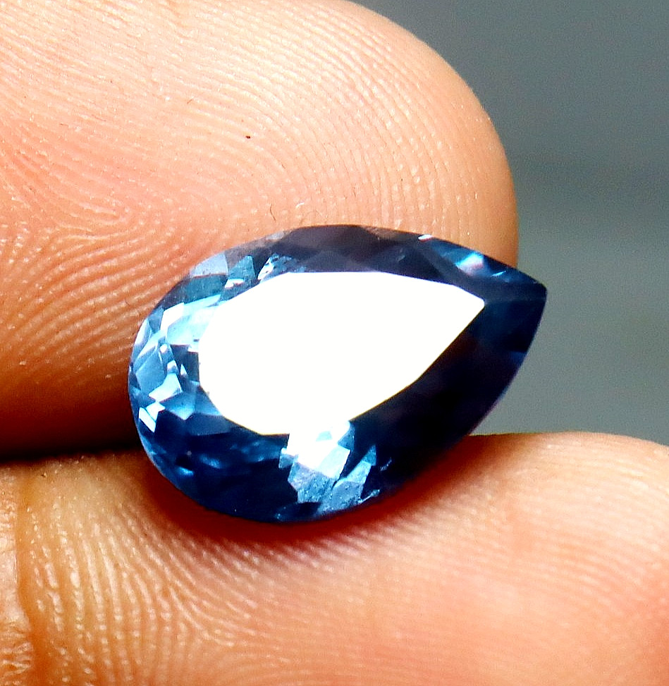 6.40 Ct Pear Shape Natural Certified Color Change Alexandrite Loose Gemstone