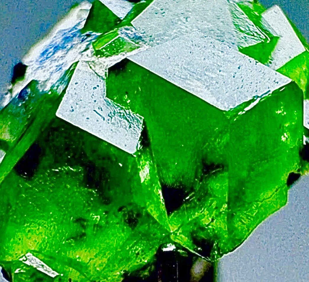 Demantoid Garnet Crystal Natural Raw Rough Gemstone Matrix Cluster Specimen