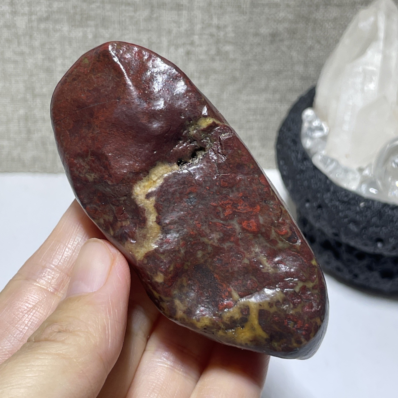150g Natural Iddingsite meteorite specimen raw stone from China a6227