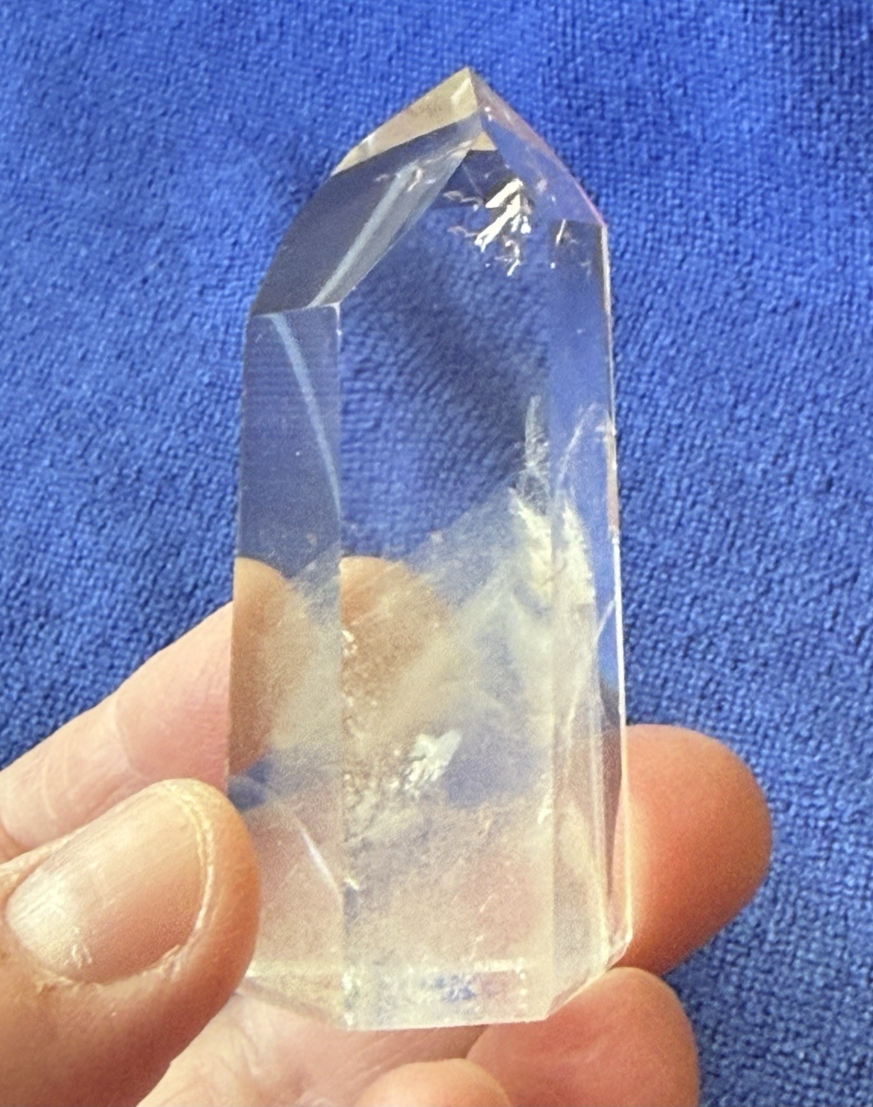 Clear Quartz Crystal With Multiple Phantoms