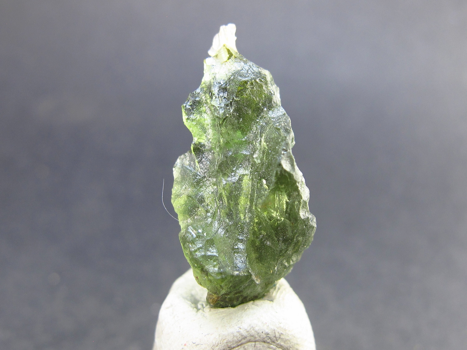 Moldavite Tektite Raw Piece from Czech Republic – 0.9″ – 9.6 Carats – 1.93 Grams
